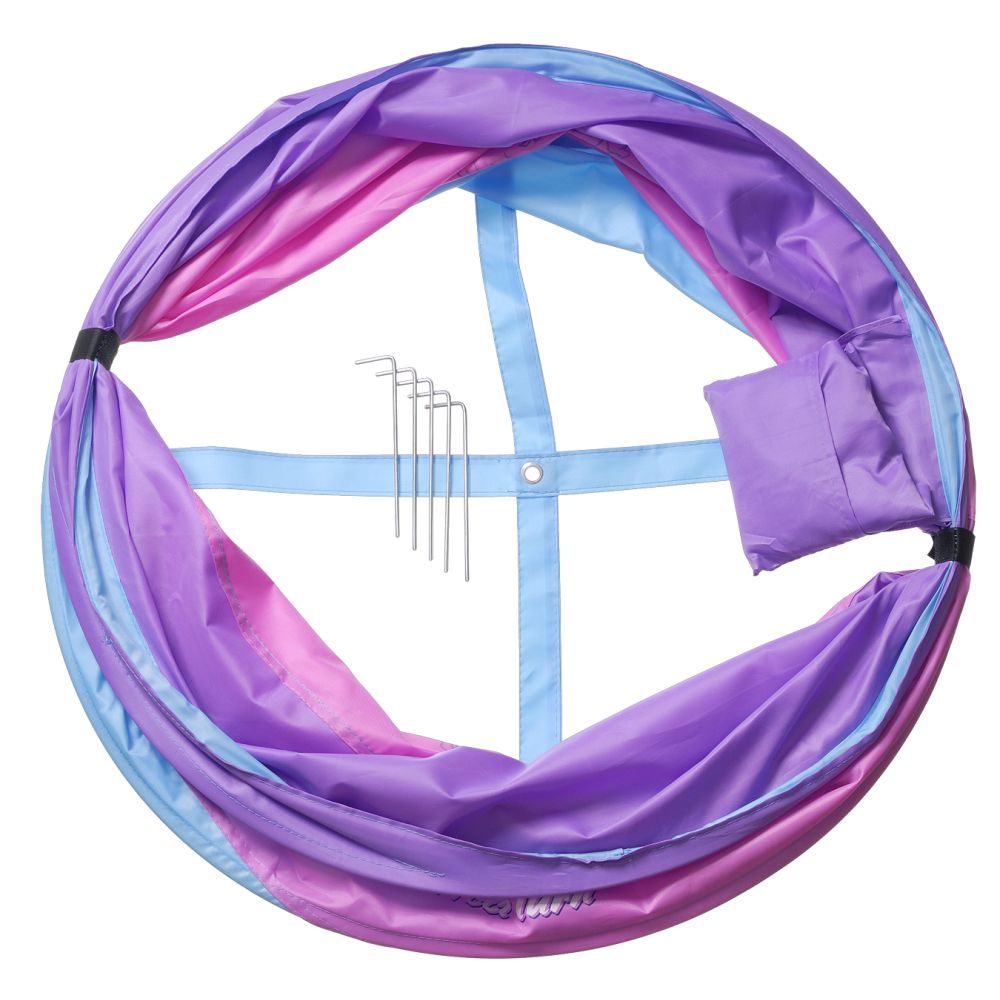 Tough-1 Perfect Turn Collapsible Barrel Set of 3- Purple/Raspberry/Teal