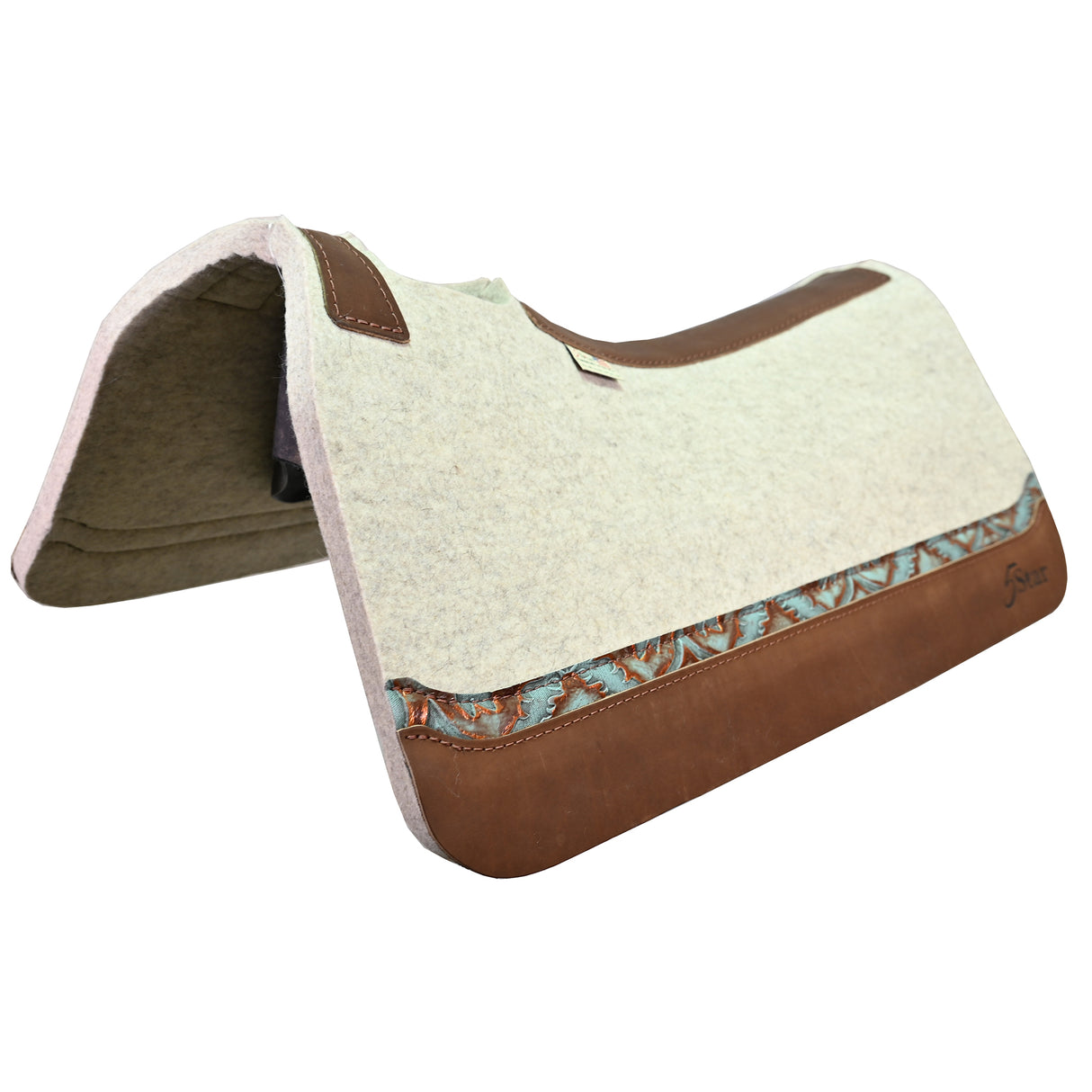5 Star 3/4" All Around Saddle Pad w/ Inset Wear Leathers- 30"x30"