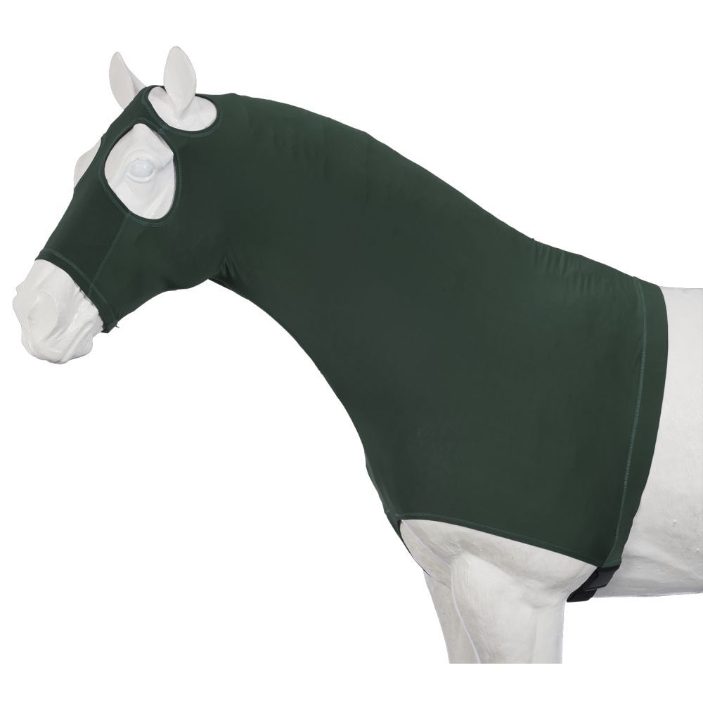 Tough-1 Mane Stay Hood with Partial Zipper- Hunter Green