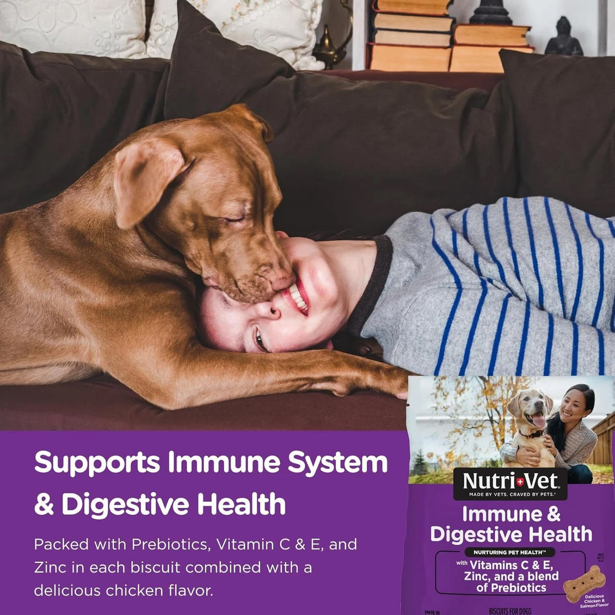 Nutri-Vet Immune & Digestive Health Biscuits- 16oz.