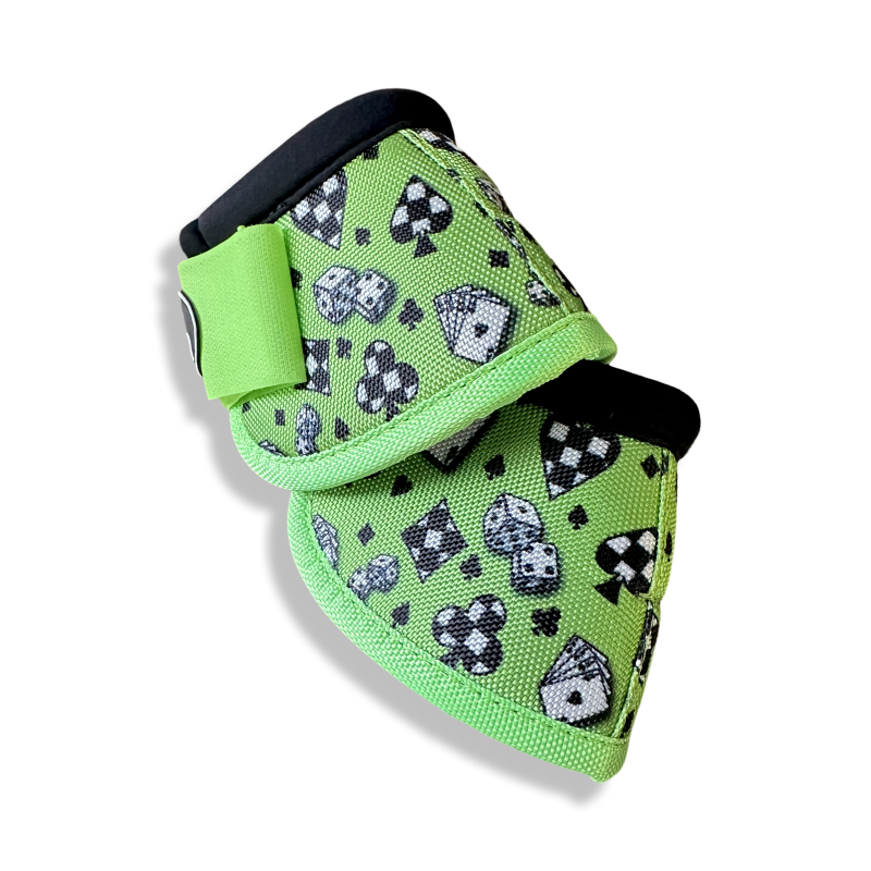 Schulz Equine No-Turn Bell Boots- House of Cards