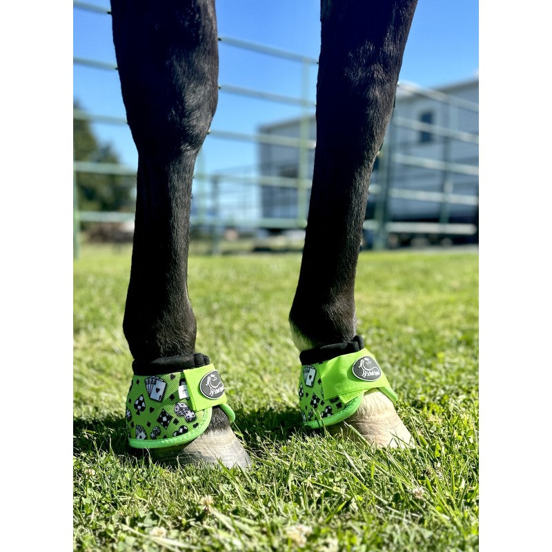 Schulz Equine No-Turn Bell Boots- House of Cards