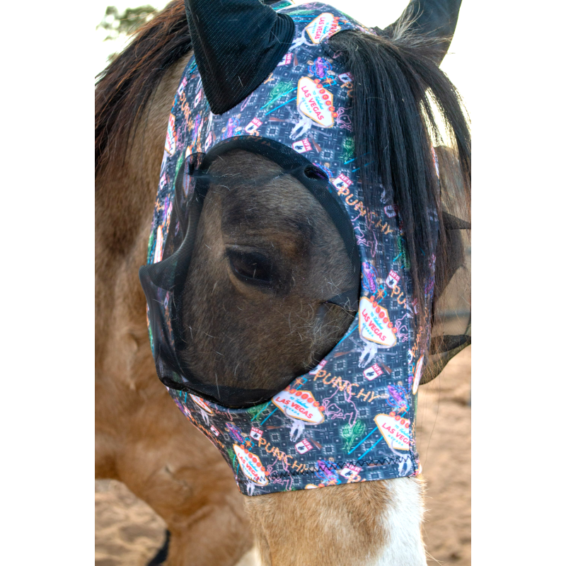 Schulz Equine Lycra Fly Mask- Vegas Rodeo