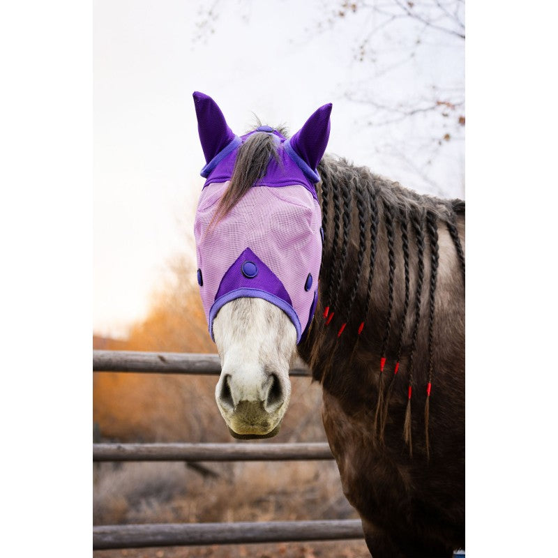 Schulz Equine Perf Boost Magnetic Fly Mask- Purple