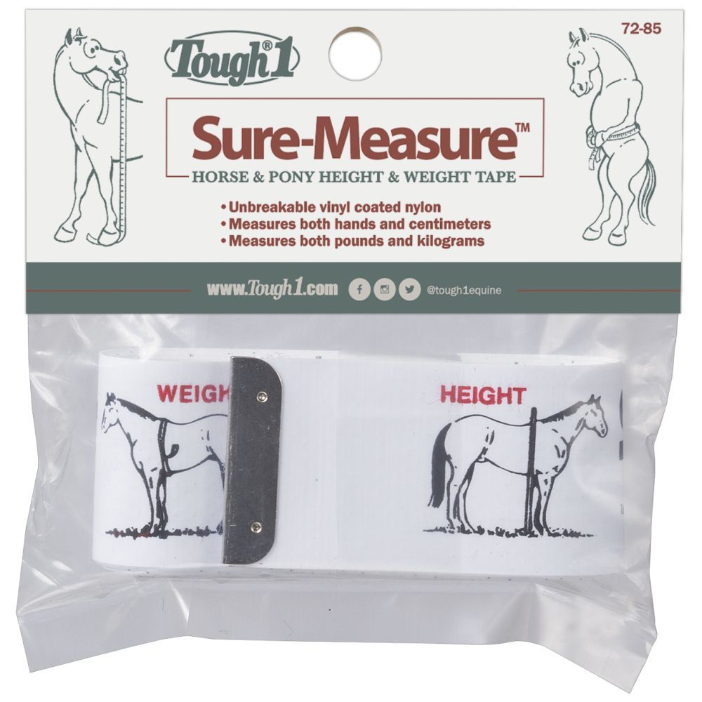 Tough 1 Sure Measure Horse and Pony Height and Weight Tape