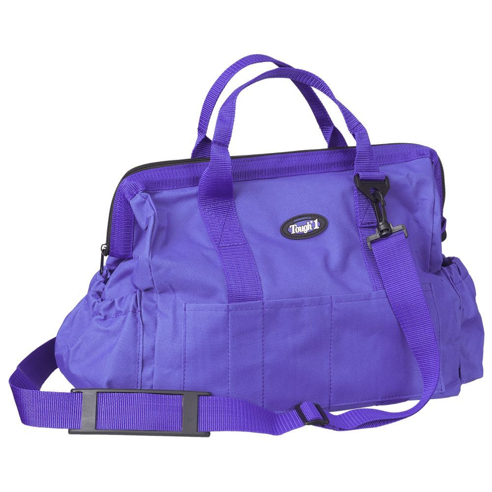 Tough 1 Large Zip Top Grooming Tote- Purple