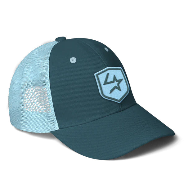 Lone Star Ropes Aqua and Teal Mesh Cap w/ Shield Logo