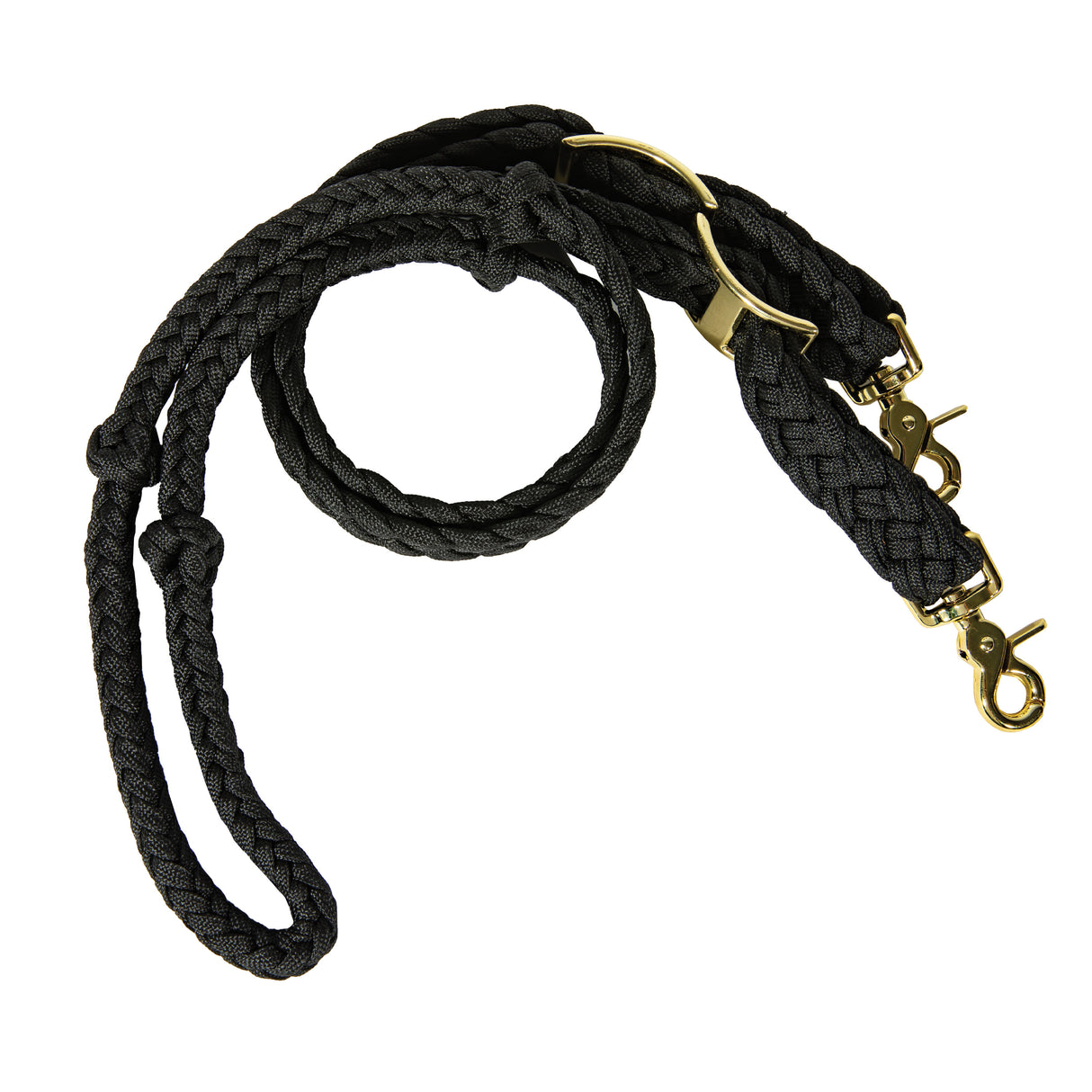 Professional's Choice Nylon Braided Pony Reins- Black