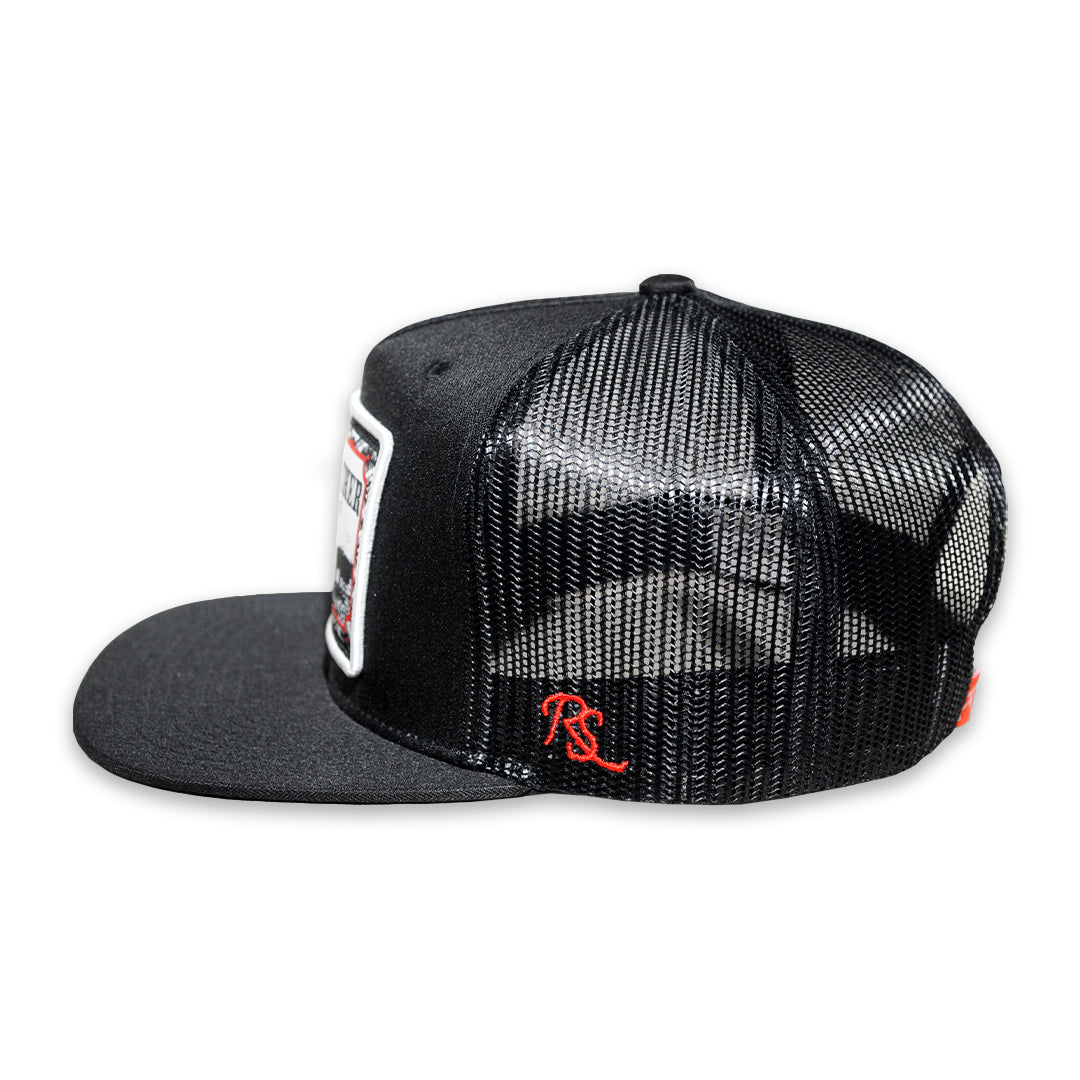 RopeSmart Black Trucker Cap w/ Cow Puncher Patch