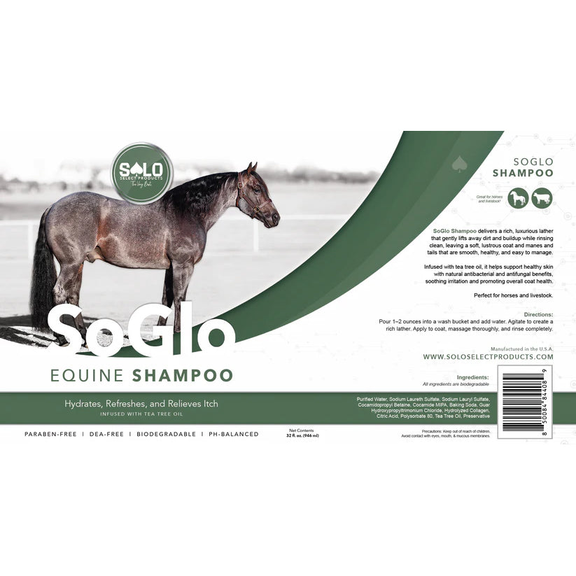 Solo Select SoGlo: Equine Shampoo- 32oz.
