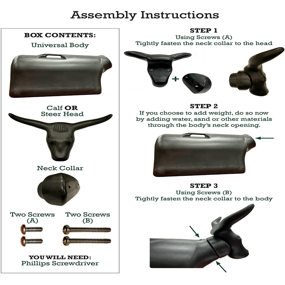 Mustang Manufacturing "Rip" Steer Roping Dummy