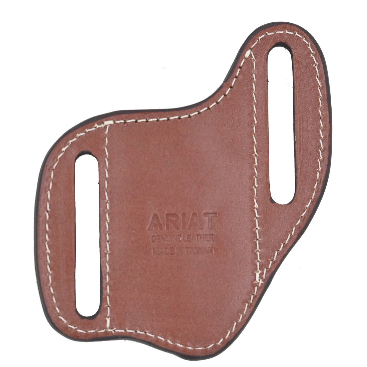 Ariat Leather Pancake Knife Sheath with Brown Shield Inlay