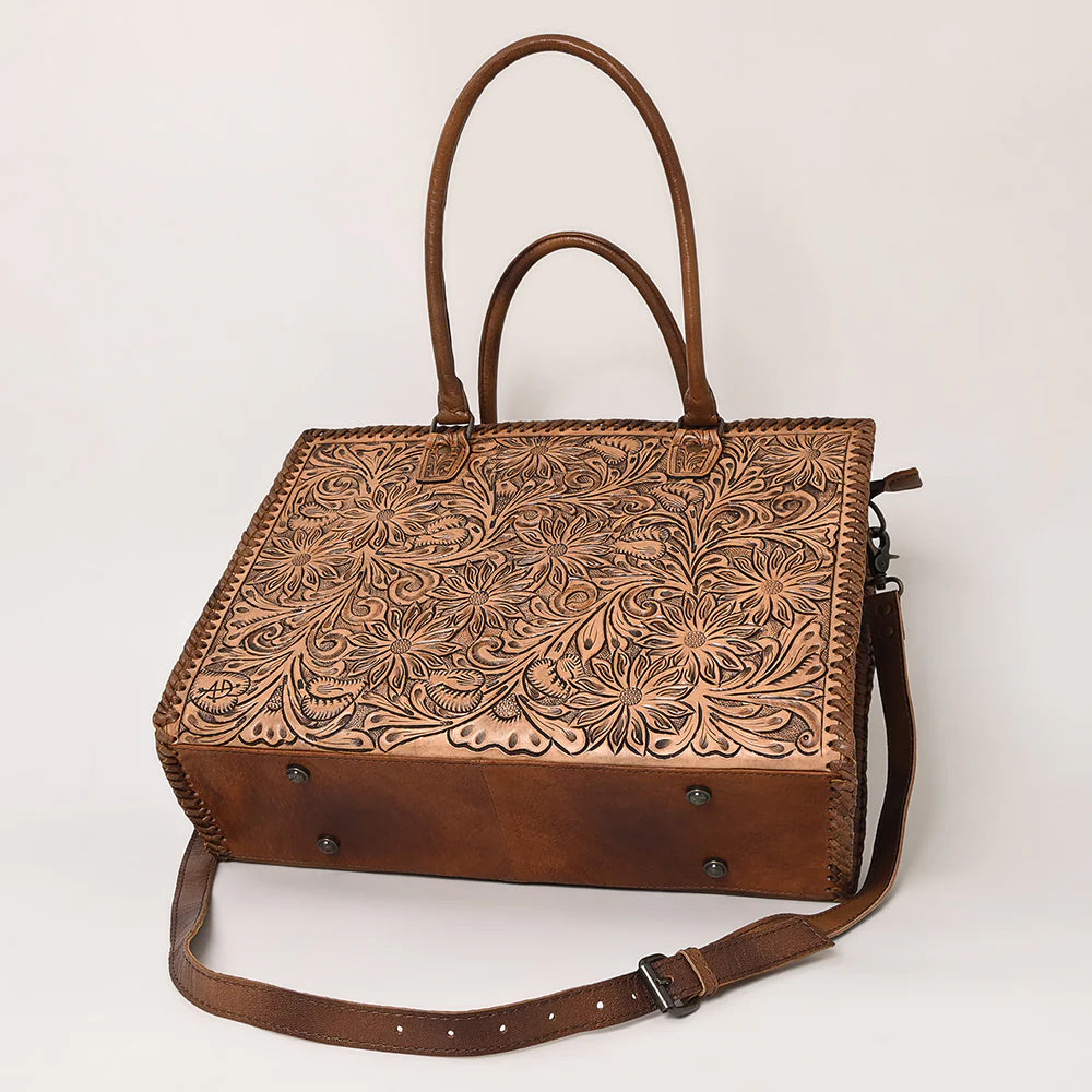 American Darling Floral Tooled Laptop Bag