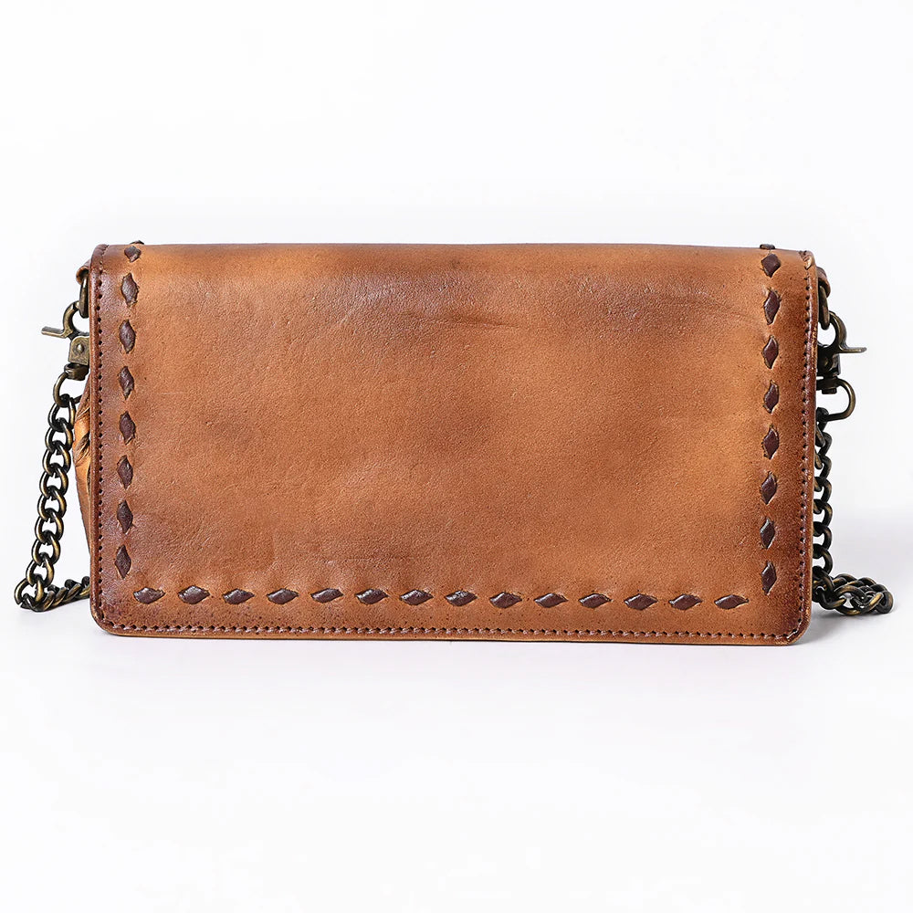 American Darling Bootstitched Crossbody Purse w/ Chain Strap