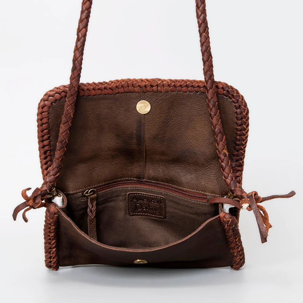 American Darling Mini Chocolate Bag with Turquoise Stone