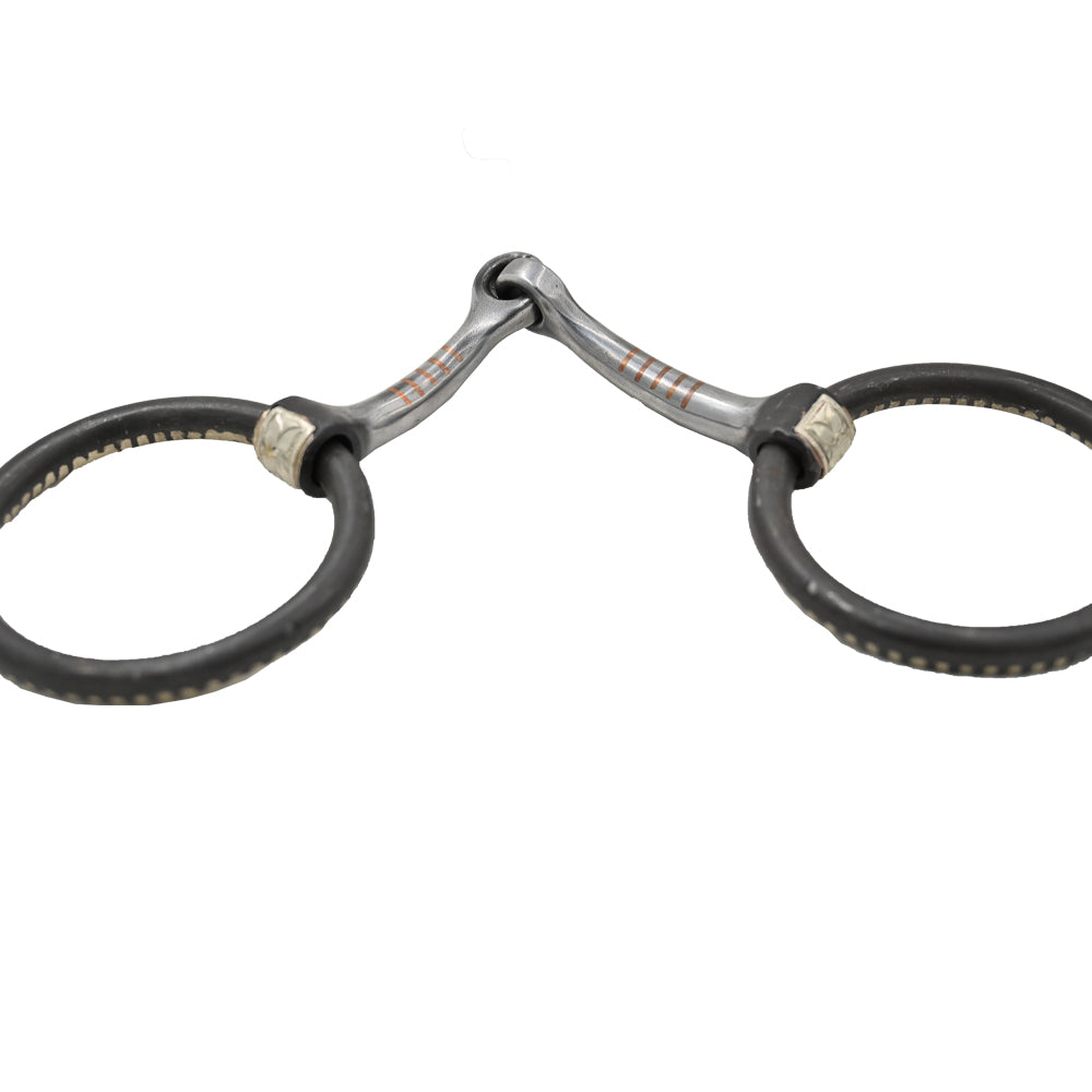 Bob Avila O Ring Snaffle Bit with Silver