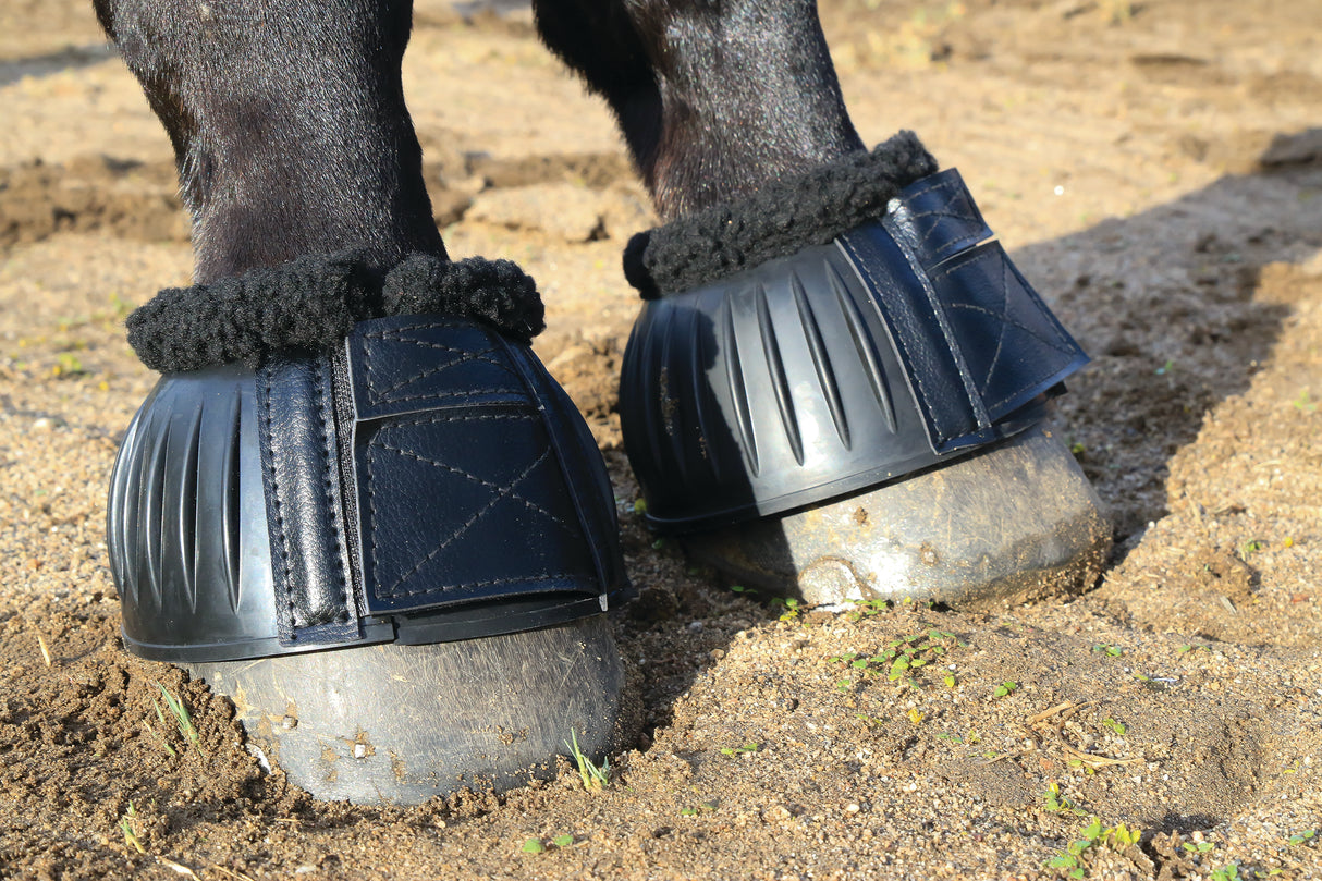 Professional's Choice Easy-On Fleece Lined Rubber Bell Boots- Black