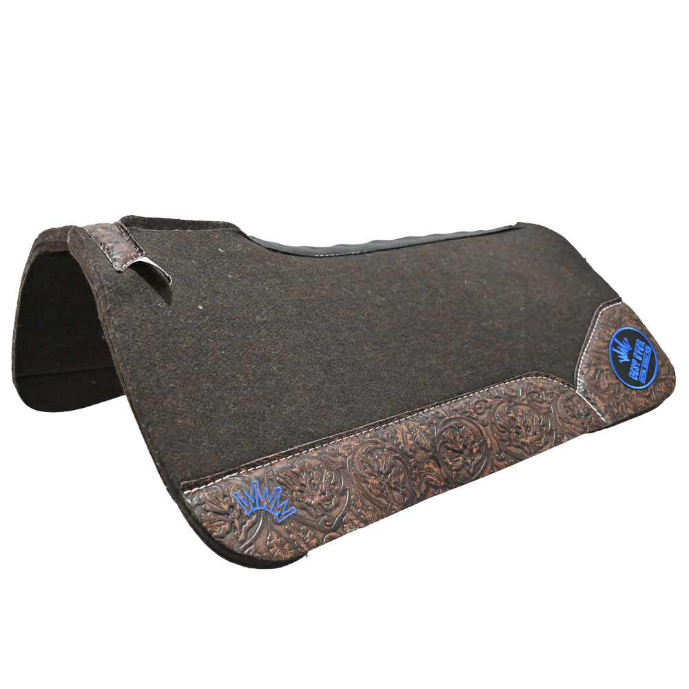 Best Ever 1" OG Pad with Brown Floral Wear Leathers- 30"X30"