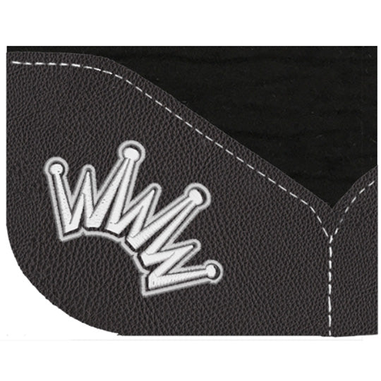 Best Ever 1" Kush BHS Pad with Black Wear Leathers and Silver Crown- 32"X32"