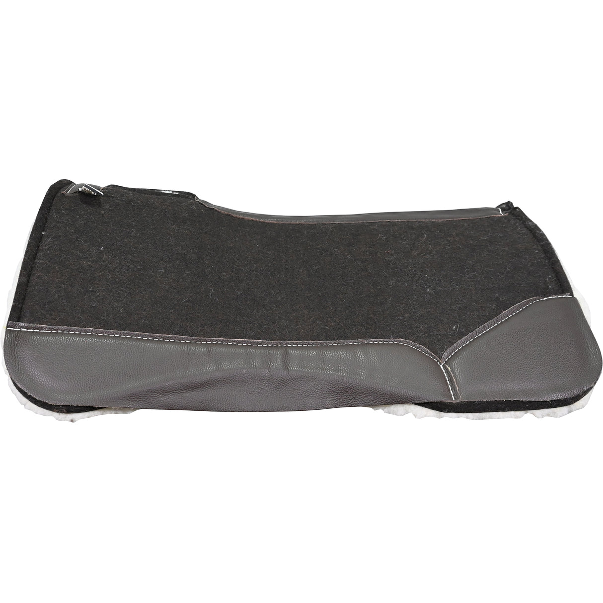 Best Ever 1" OG Fleesar Series Saddle Pad with Brown Wear Leathers- 30"x30"