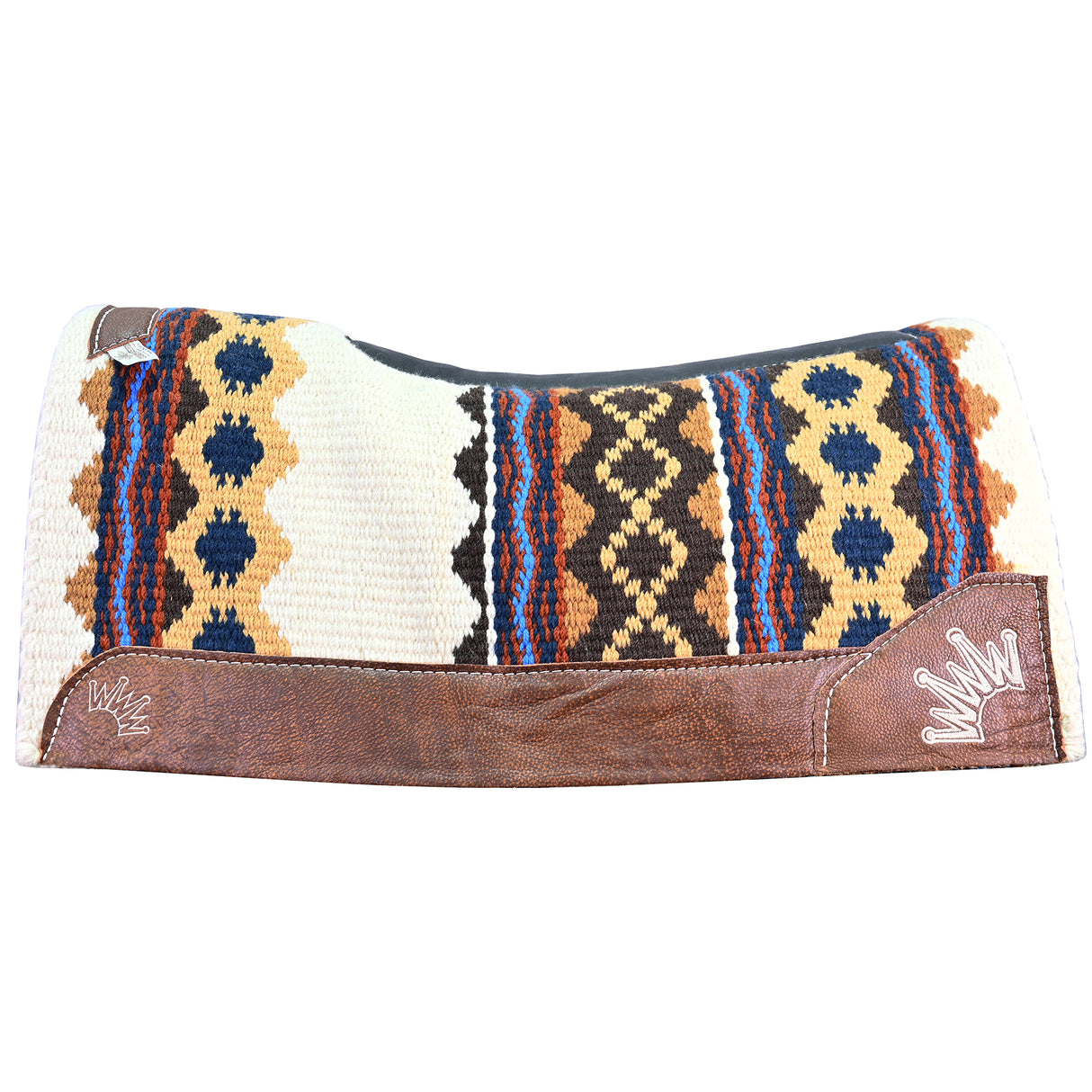 Best Ever 3/4" Rust and Cream Riverland Navajo Kush Saddle Pad- 34"x36"