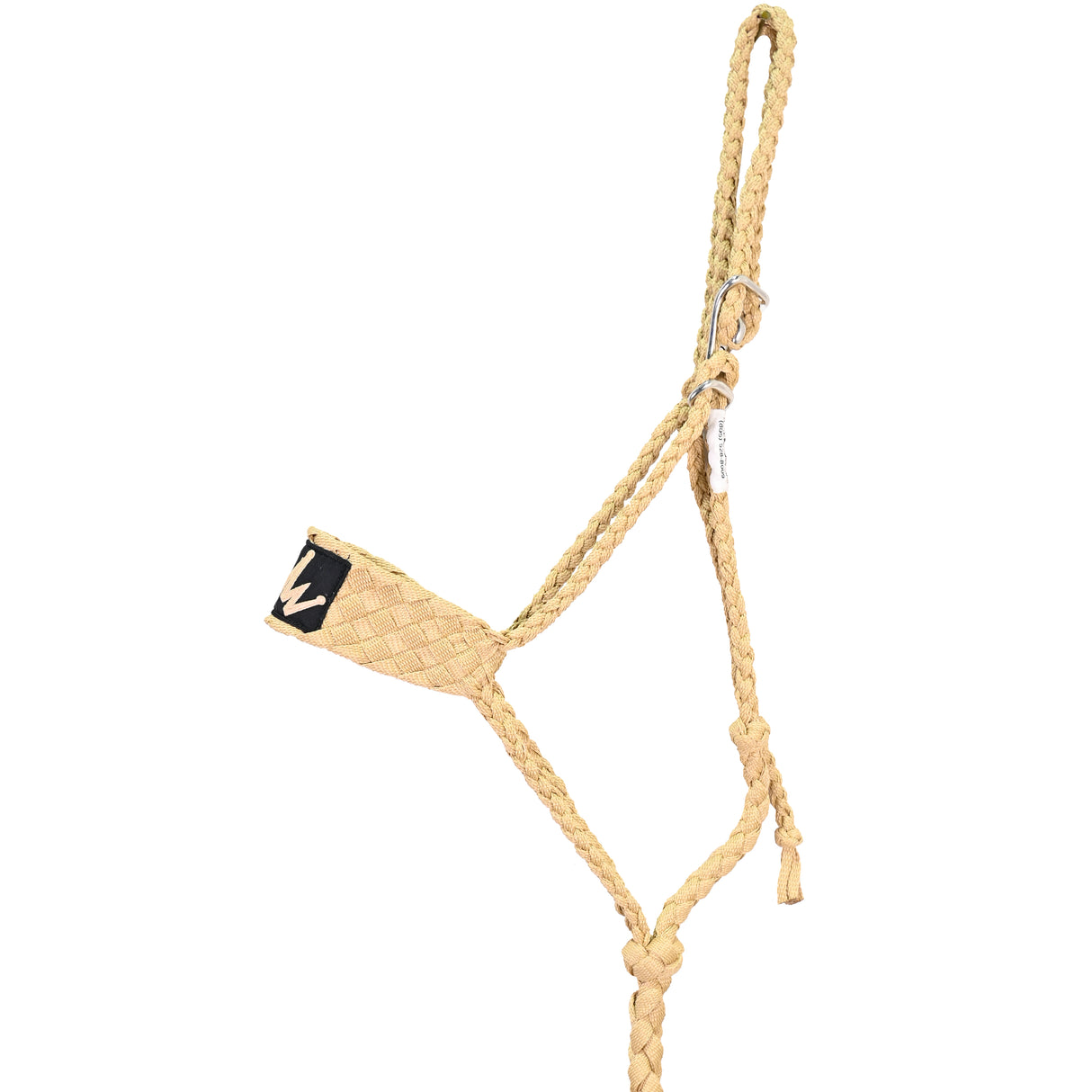Best Ever Braided Mule Tape Halter w/ 8.5' Lead- Beige