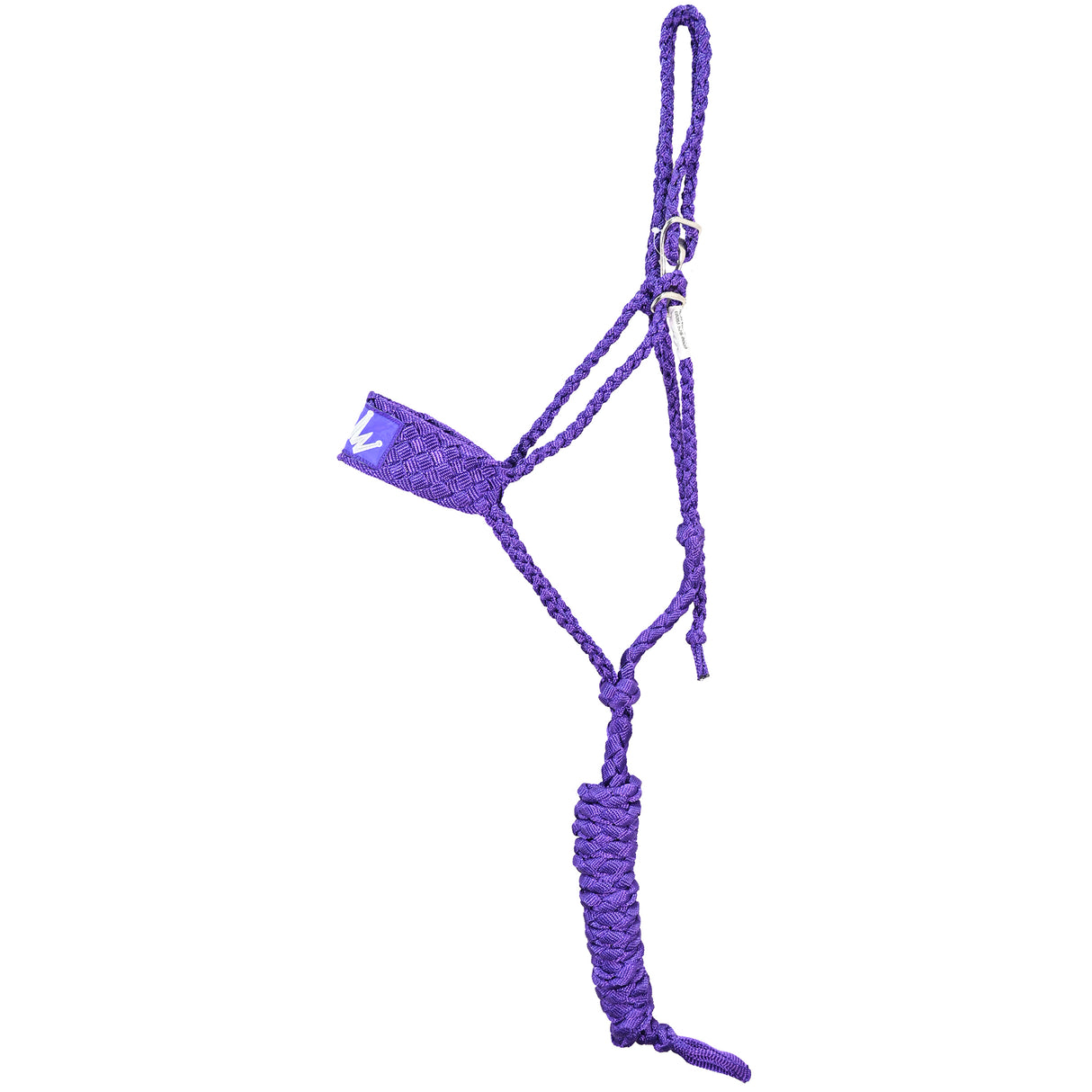 Best Ever Braided Mule Tape Halter w/ 8.5' Lead- Purple