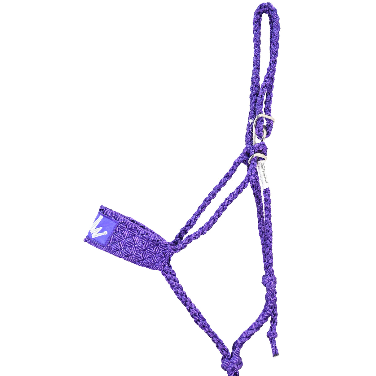 Best Ever Braided Mule Tape Halter w/ 8.5' Lead- Purple