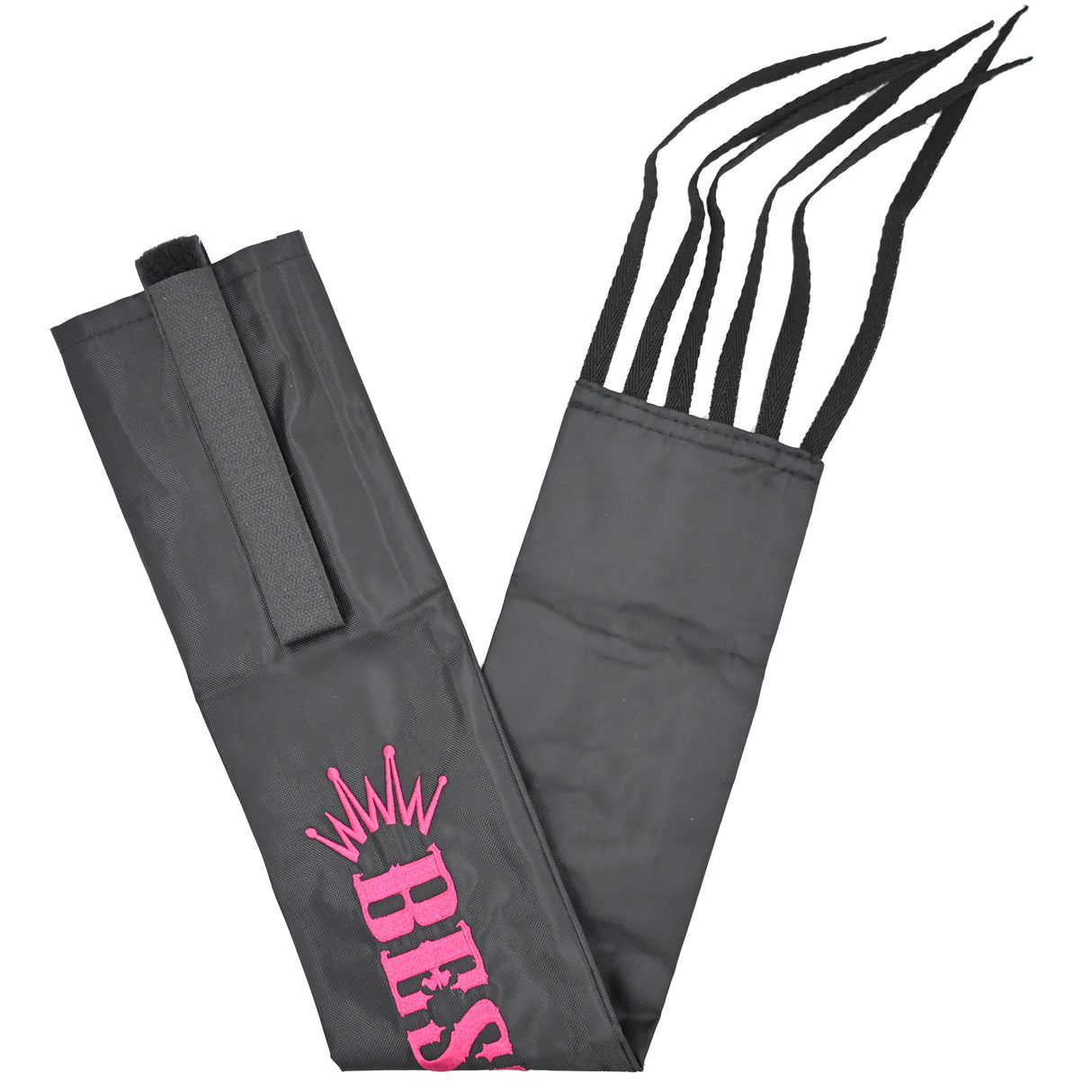 Best Ever Velcro Tail Bag- Black/Hot Pink