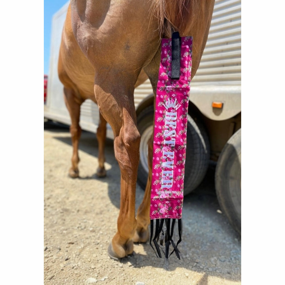 Best Ever Velcro Tail Bag- Pink Floral