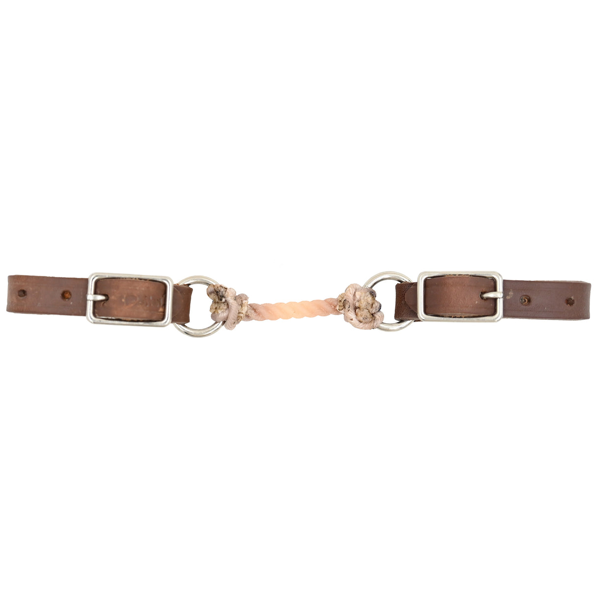 Dutton Bits Hot Oil Natural Rope Curb Strap