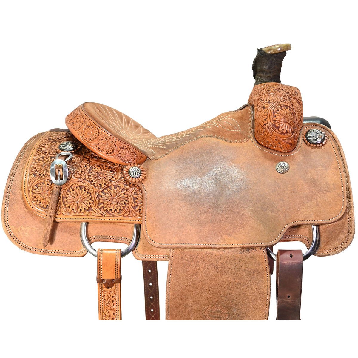 Used 14.5" Billy Hogg Signature Roping Saddle