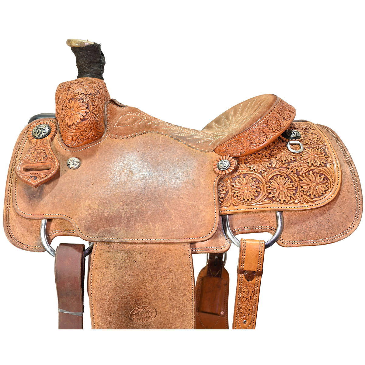 Used 14.5" Billy Hogg Signature Roping Saddle