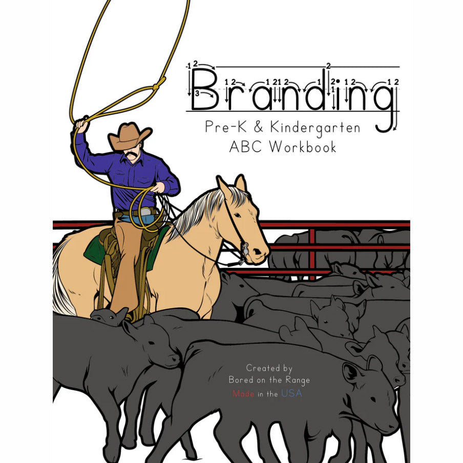 Bored on the Range Branding: Pre-K & Kindergarten ABC Work Book