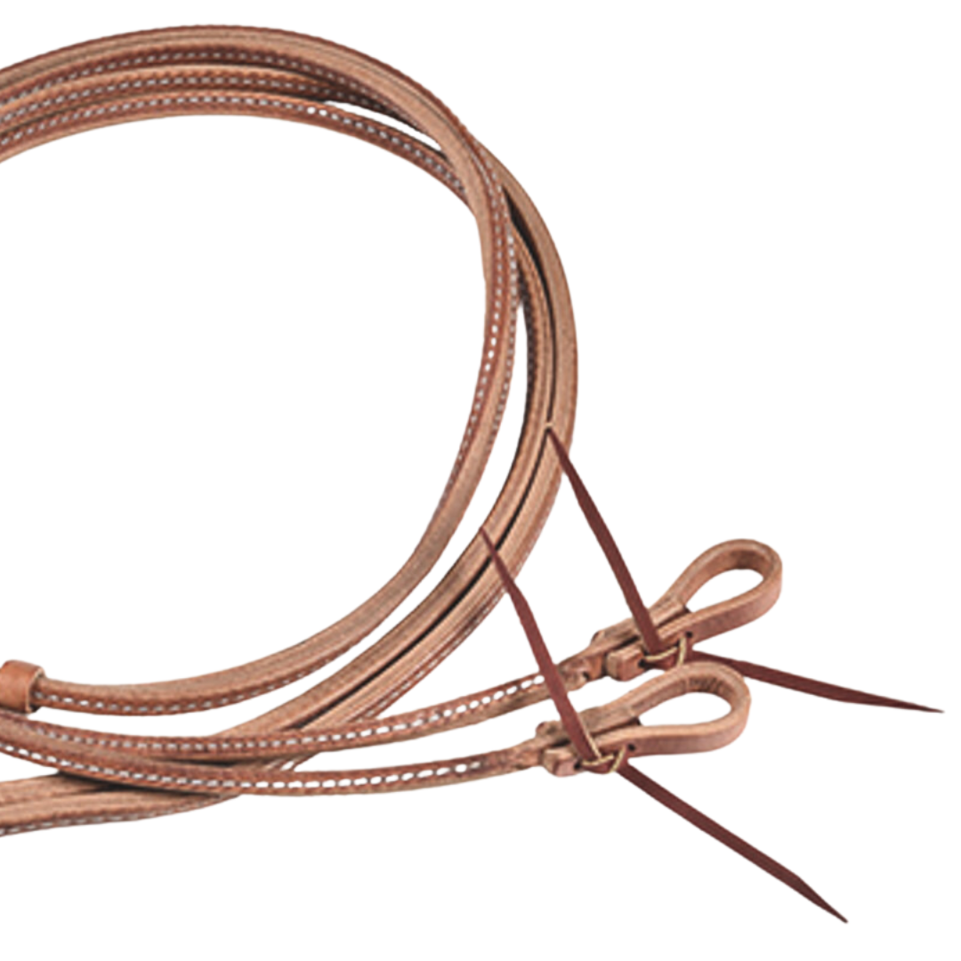 Berlin Rolled Split Reins- 3/8" X 8"