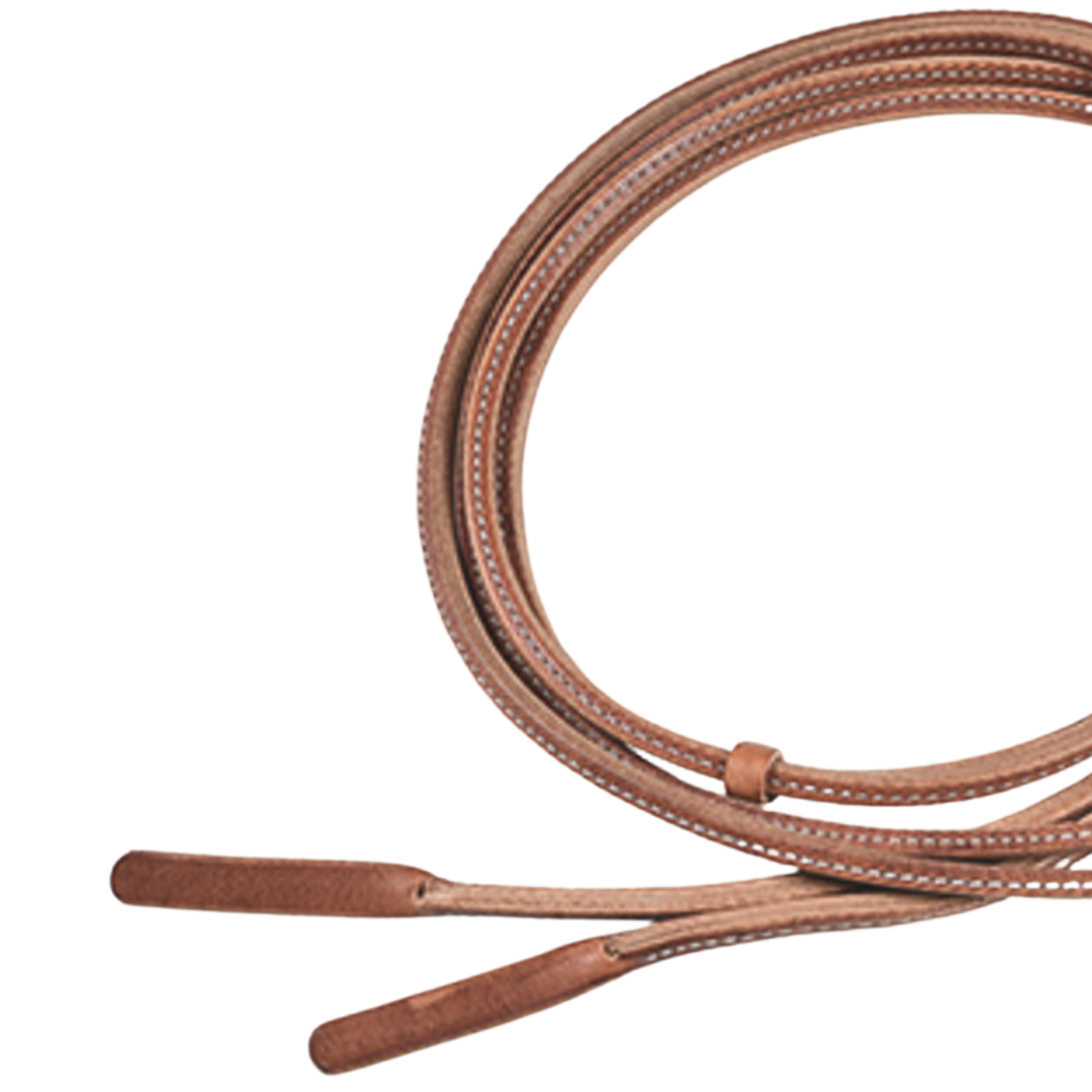 Berlin Rolled Split Reins- 3/8" X 8"