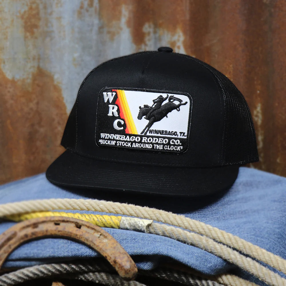 Rodeo Time Black WRC Patch Snapback Cap