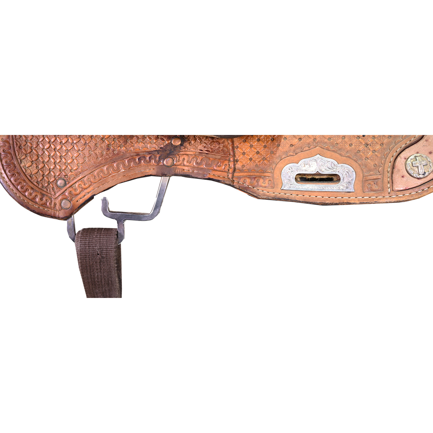 Used 13.5" Double J Pozzi Pro Racer Barrel Racing Saddle