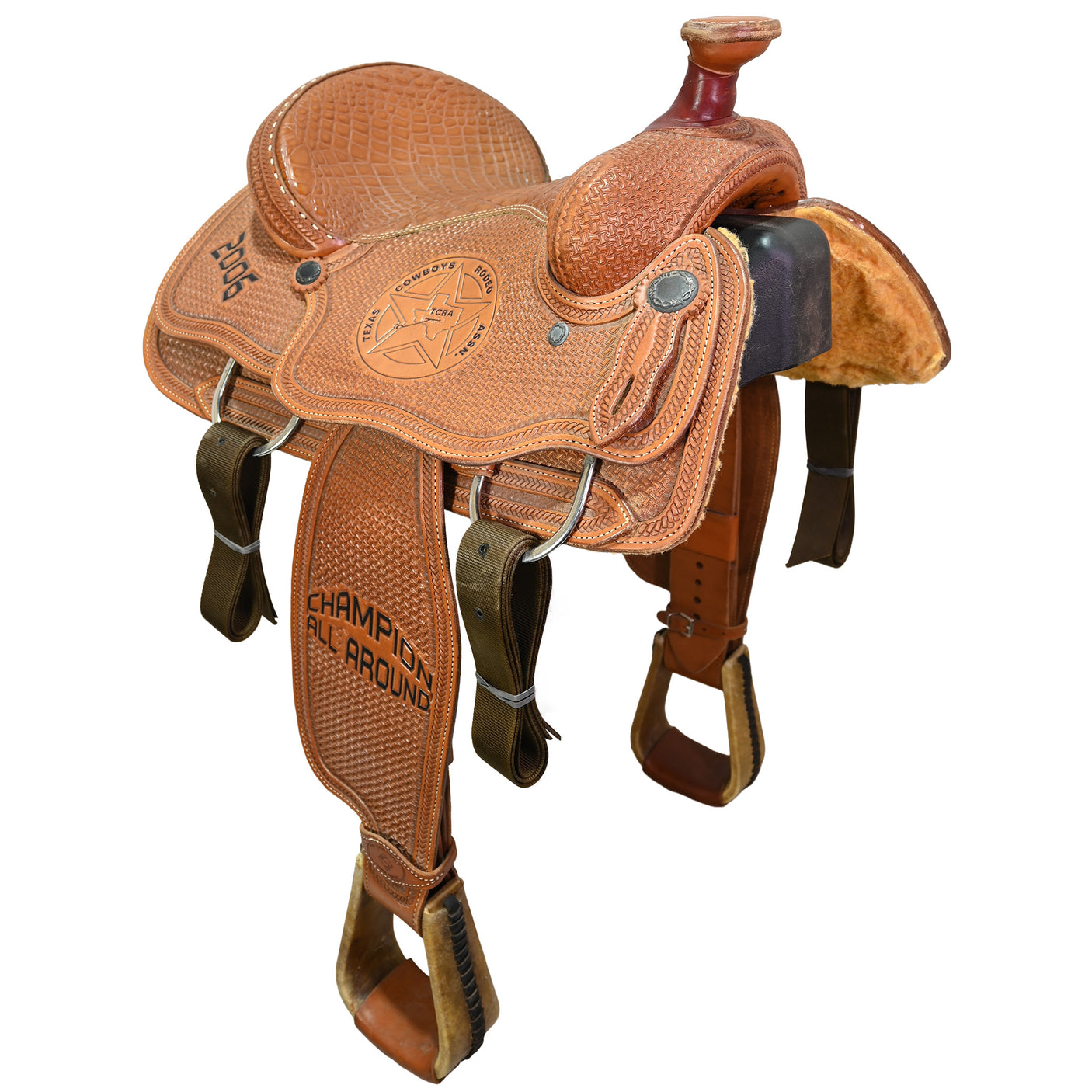 Used 14.5" Tod Slone Trophy Team Roping Saddle