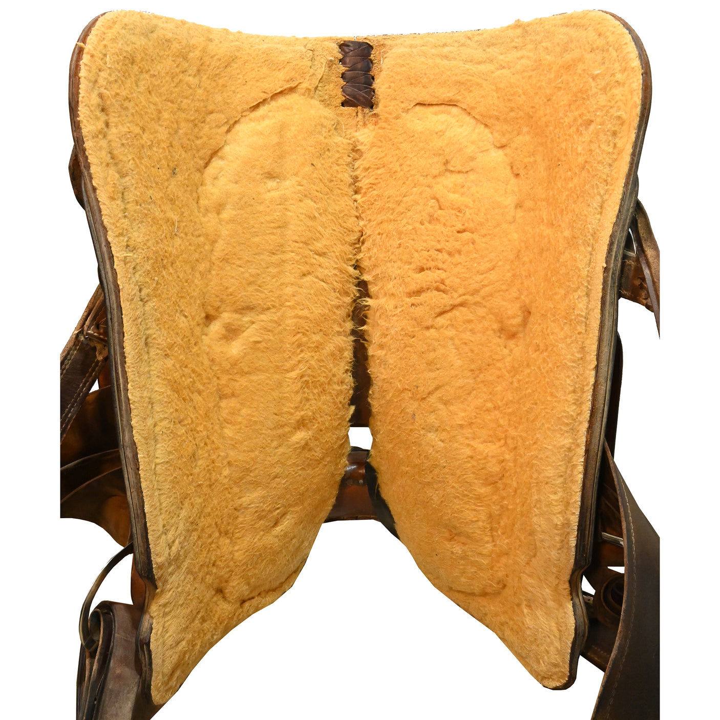 Used 14.75" No Maker Team Roping Saddle