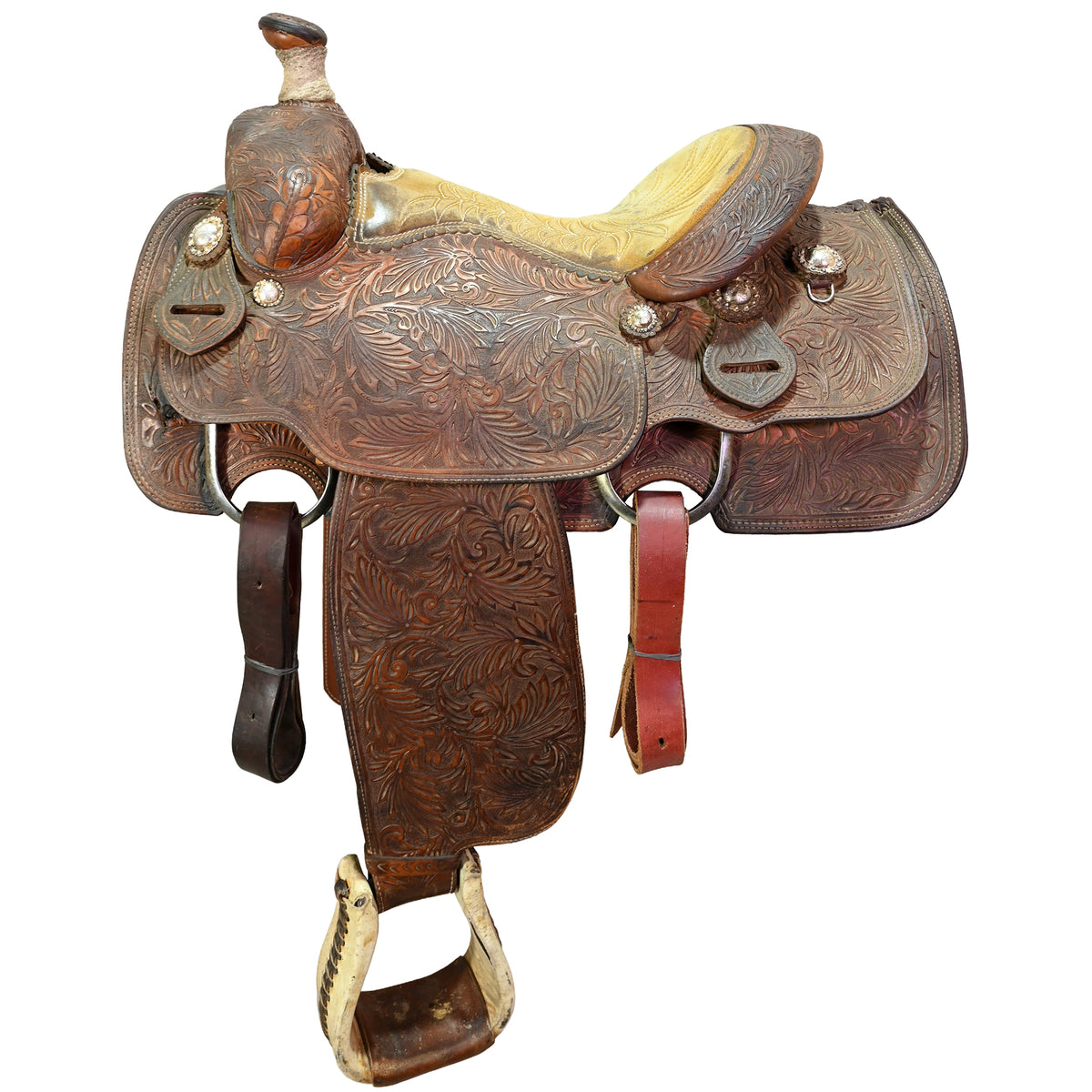 SOLD! Used 14" Ammerman Calf Roping Saddle