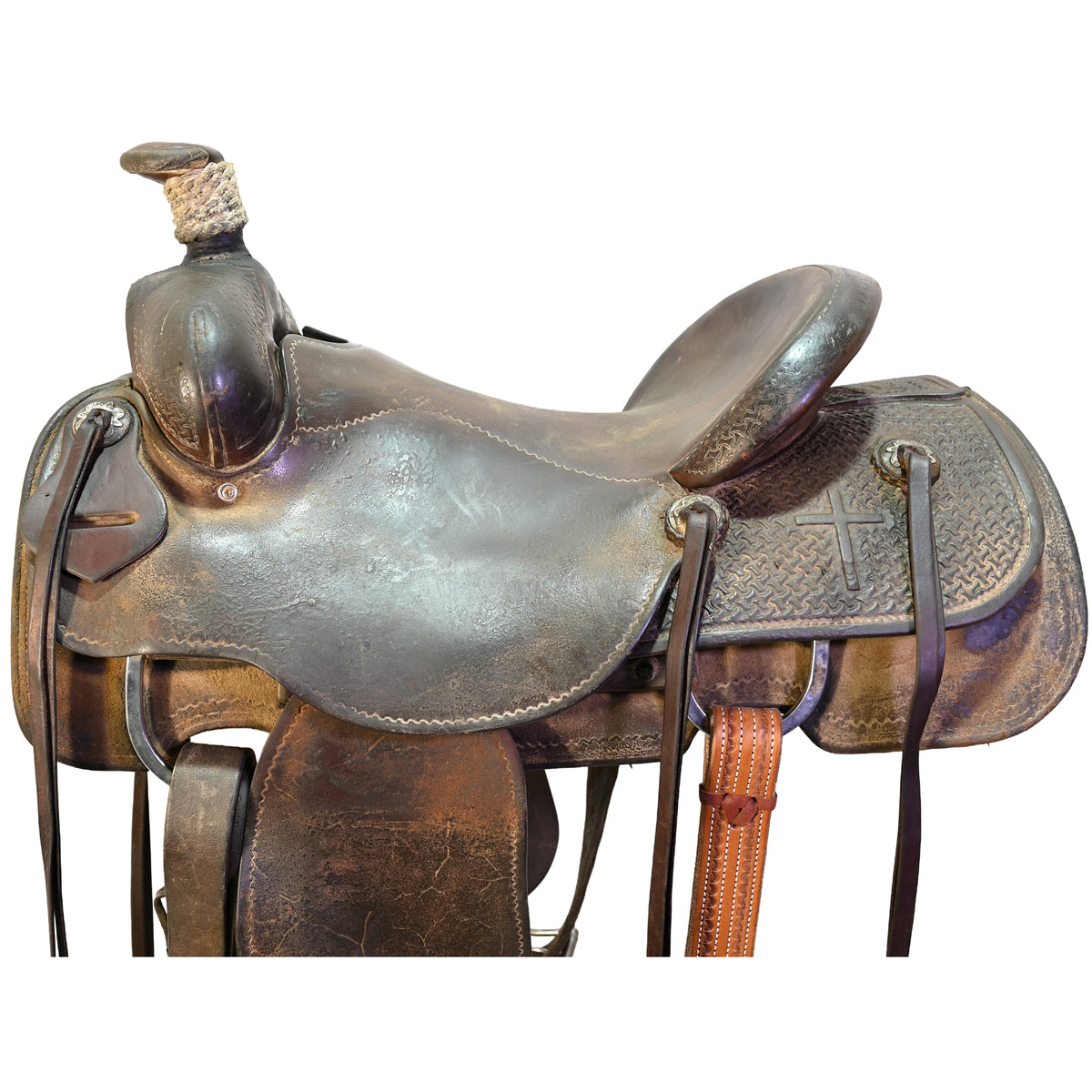SOLD! Used 15.5" Faith Ranch Roping Saddle