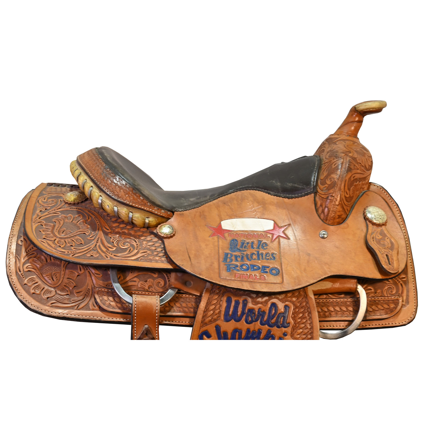 Used 15.5" Hereford Tex Tan Trophy Steer Wrestling Saddle