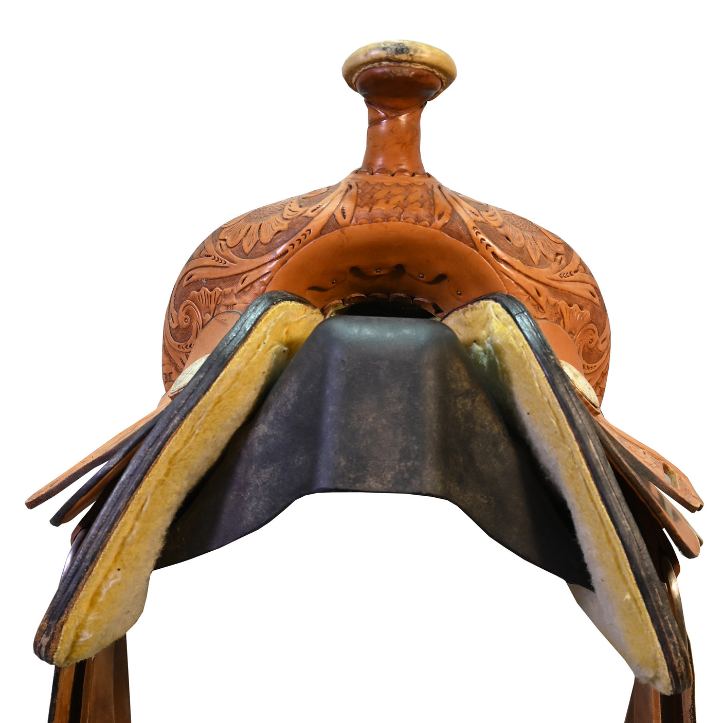Used 15.5" Hereford Tex Tan Trophy Steer Wrestling Saddle