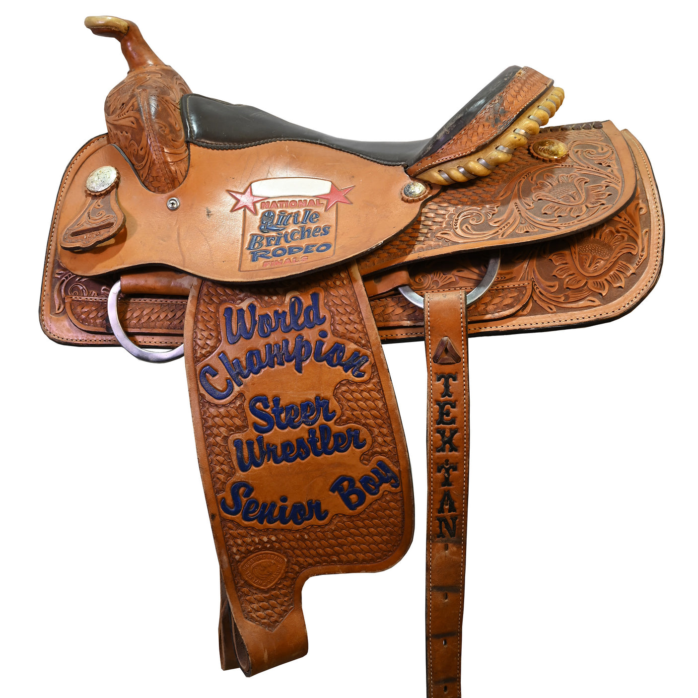 Used 15.5" Hereford Tex Tan Trophy Steer Wrestling Saddle