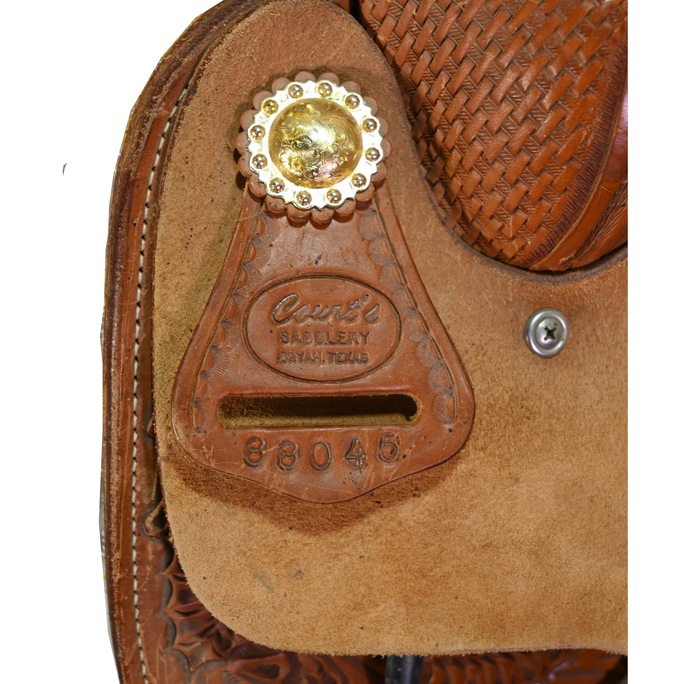 Used 15" Court's Trophy Team Roping Saddle