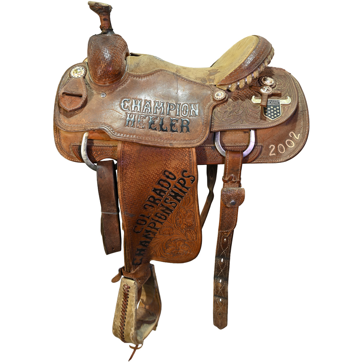 Used 14.5" Martin Trophy Team Roping Saddle