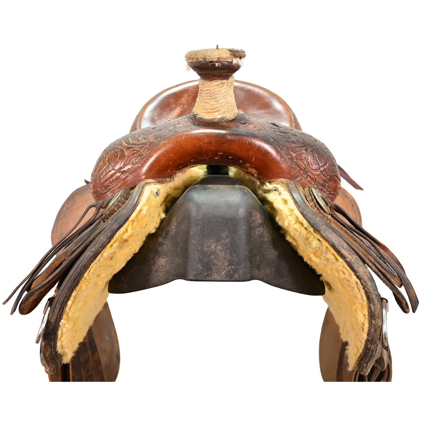 Used 15" Teskey's Ranch Roping Saddle