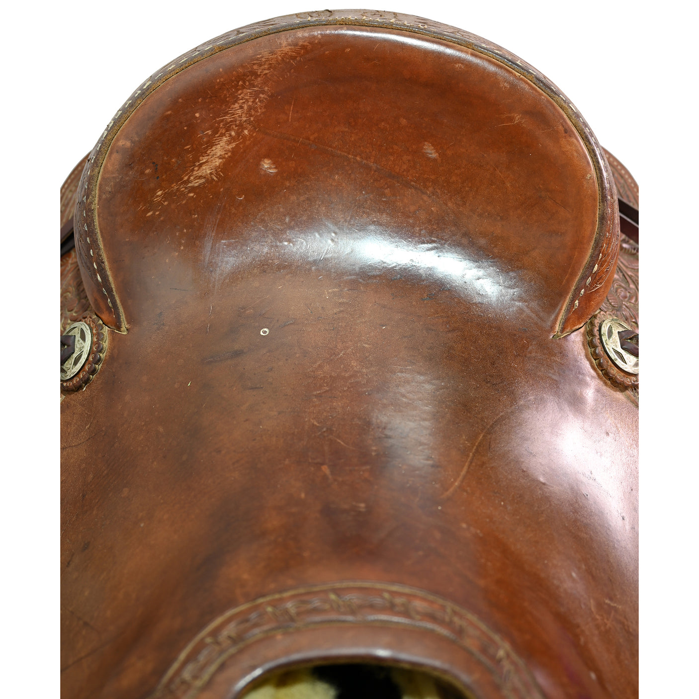 Used 15" Teskey's Ranch Roping Saddle