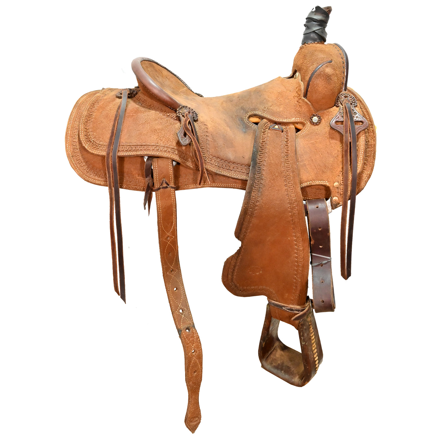 SOLD! Used 16" Whit Adkins Ranch Cutting Saddle